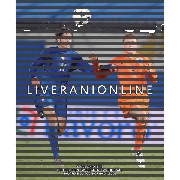 Italia-Olanda Gara Amichevole Nazionale Olimpica Ferrara - 05.02.2008 Nella Foto: Cerci-Drost Ph.Vitez-Ag. Aldo Liverani