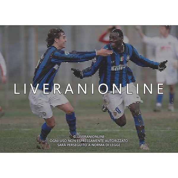 Inter - Cisco Roma 60a Coppa Carnevale Torneo di Viareggio 2008 Ponsacco(FI) - 06.02.2008 Nella Foto: esultanza di Mario Balotelli dopo il secondo gol Ph.Vitez/Ag. Aldo Liverani Sas