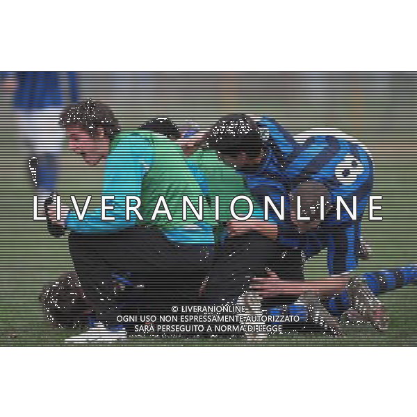 Inter - Cisco Roma 60a Coppa Carnevale Torneo di Viareggio 2008 Ponsacco(FI) - 06.02.2008 Nella Foto: abbracci esultanza di Mario Balotelli dopo il secondo gol Ph.Vitez/Ag. Aldo Liverani Sas