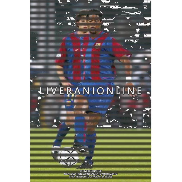 TORINO 09/04/2003 JUVENTUS - BARCELLONA CHAMPIONS LEAGUE NELLA FOTO: KLUIVERT AGENZIA ALDO LIVERANI 