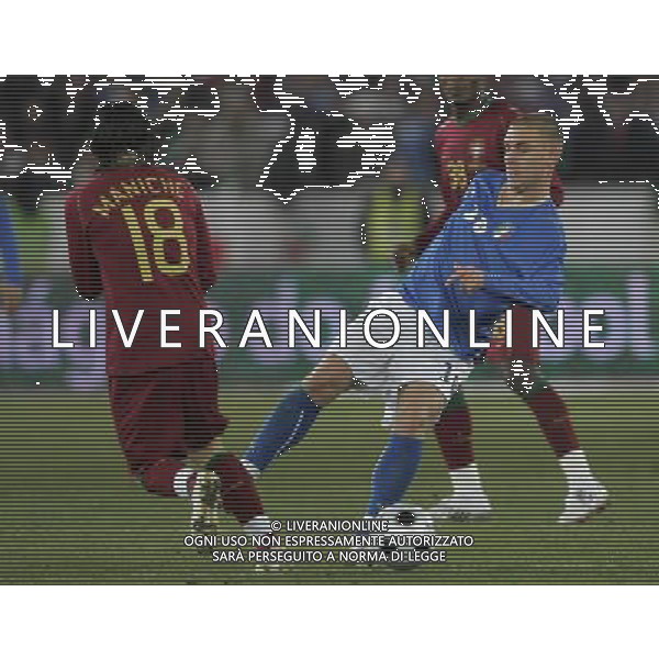 Italia - Portogallo amichevole Zurigo 06/02/2008 nella foto daniele de rossi e maniche ph luzzani/Ag. Aldo Liverani sas