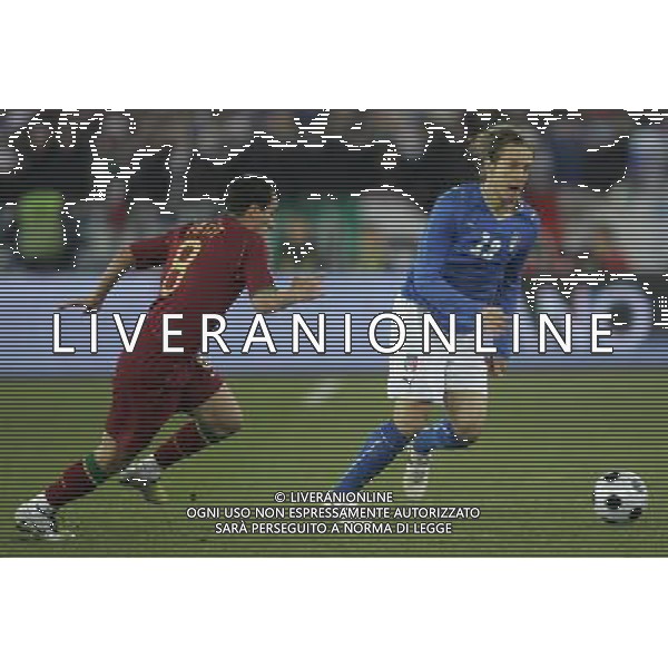 Italia - Portogallo amichevole Zurigo 06/02/2008 nella foto massimo ambrosini con petit ph luzzani/Ag. Aldo Liverani sas