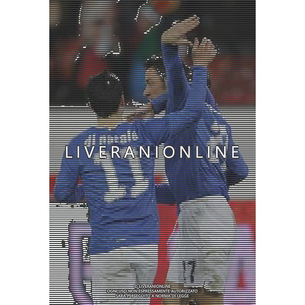 Italia - Portogallo amichevole Zurigo 06/02/2008 nella foto esultanza dopo il gol di fabio quagliarella del 3-1 ph luzzani/Ag. Aldo Liverani sas