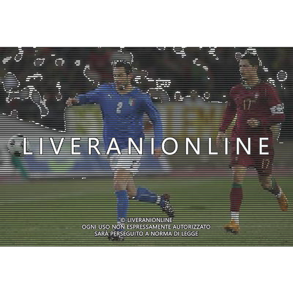 Italia - Portogallo amichevole Zurigo 06/02/2008 nella foto marco cassetti e cristiano ronaldo ph luzzani/Ag. Aldo Liverani sas