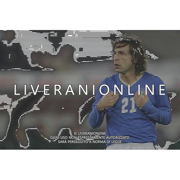 Zurigo (CH) 06-02-2008 amichevole preparazione euro 2008 italia-portogallo 3 : 1 nella foto andrea pirlo ph marco luzzani/ag aldo liverani s.a.s.