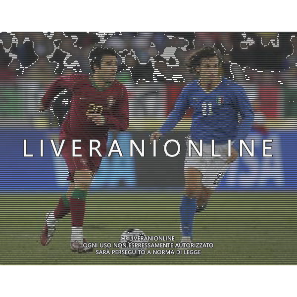 Zurigo (CH) 06-02-2008 amichevole preparazione euro 2008 italia-portogallo 3 : 1 nella foto dco e andrea pirlo ph marco luzzani/ag aldo liverani s.a.s.