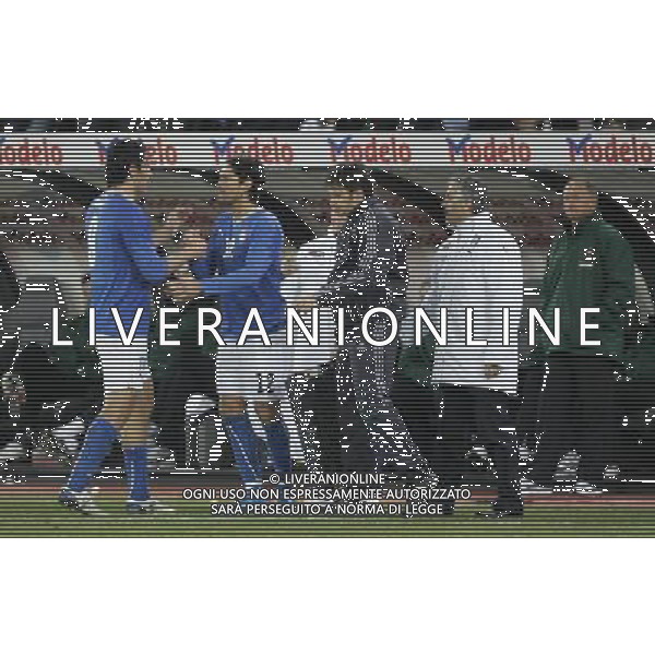 Zurigo (CH) 06-02-2008 amichevole preparazione euro 2008 italia-portogallo 3 : 1 nella foto marco borriello entra in campo sostituendo luca toni ph marco luzzani/ag aldo liverani s.a.s.