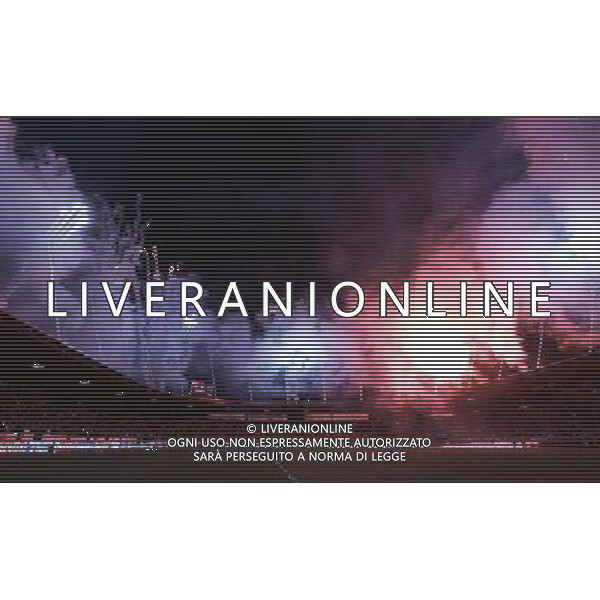 Zurigo (CH) 06-02-2008 amichevole preparazione euro 2008 italia-portogallo 3 : 1 nella foto fuochi artificiali a fine gara ph marco luzzani/ag aldo liverani s.a.s.