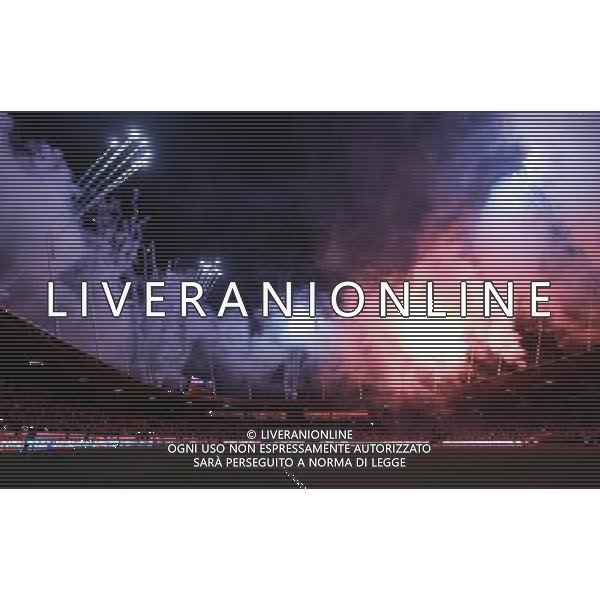 Zurigo (CH) 06-02-2008 amichevole preparazione euro 2008 italia-portogallo 3 : 1 nella foto fuochi artificiali a fine gara ph marco luzzani/ag aldo liverani s.a.s.