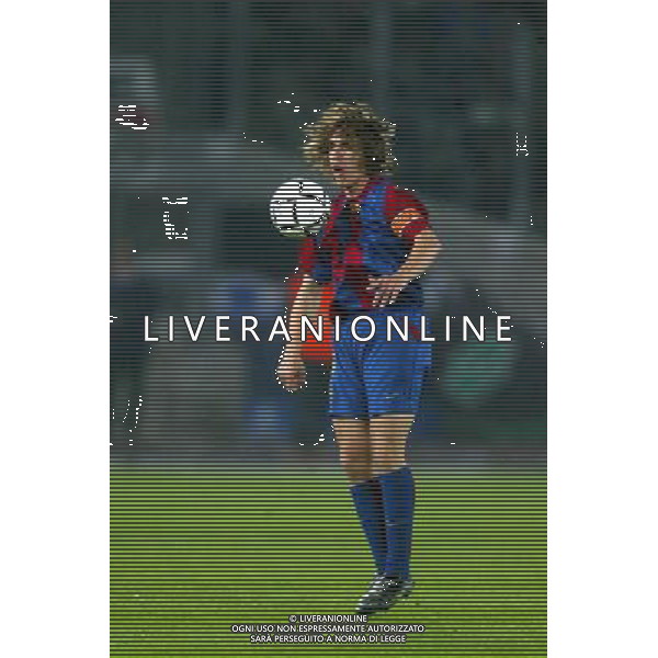 TORINO 09/04/2003 JUVENTUS - BARCELLONA CHAMPIONS LEAGUE NELLA FOTO: PUYOL AGENZIA ALDO LIVERANI 