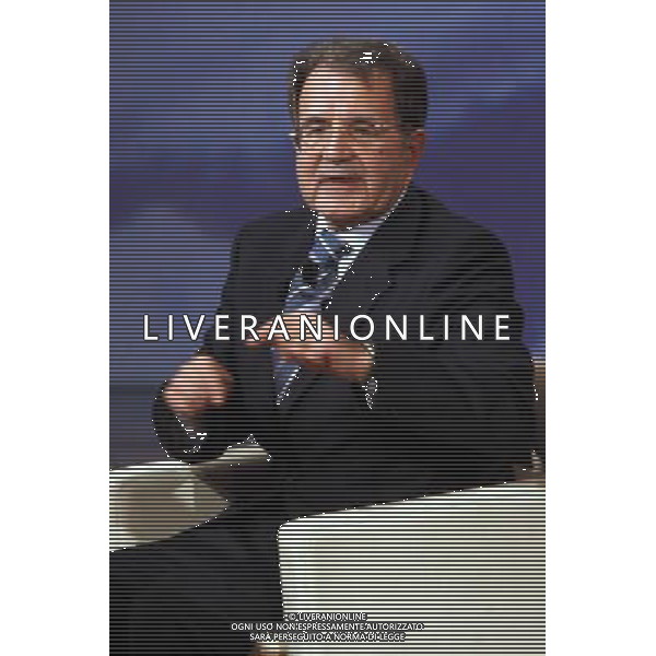 ROMANO PRODI MILANO, 16/12/2007 TRASMISSIONE \' CHE TEMPO CHE FA\' FOTO ANTONIO SORANO - AG. ALDO LIVERANI SAS