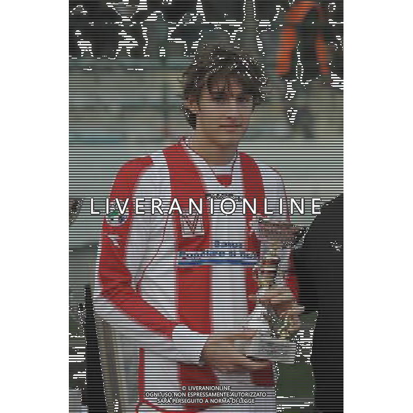 60a Coppa Carnevale Torneo di Viareggio 2008 Atalanta-Vicenza (3¡ e 4¡ posto) Viareggio - 11.02.2008 Nella Foto: Rigoni premiato come piu\' giovane del torneo /Ph.Vitez-Ag. Aldo Liverani