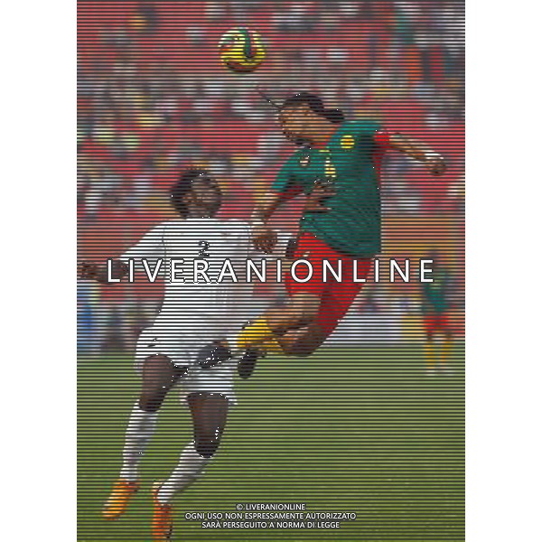 Jacob MULENGA / Rigobert SONG - 26.01.2008 - Cameroun / Zambie - Coupe d\'Afrique des Nations 2008 - Ghana CAMERUN - ZAMBIA COPPA D\'AFRICA Photo : Richard Lane / Icon Sport/Ag. Aldo Liverani sas - ONLY ITALY - ONLY FOR ITALIAN MARKET - 