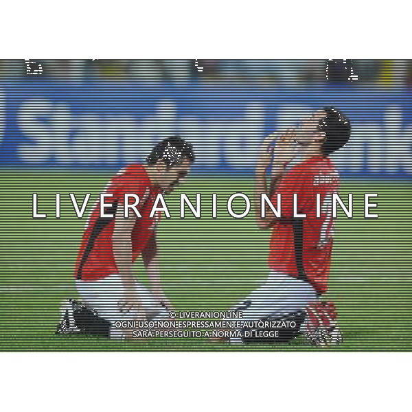 Ahmed HASSAN / Mohamed ABOUTRAIKA - 10.02.2008 - Egypte / Cameroun - Finale de la Coupe d\'Afrique des Nations - Ghana EGITTO-CAMERUN FINALE COPPA D\'AFRICA Photo : Jiro / Icon Sport /Ag. Aldo Liverani sas - ONLY ITALY - EDITORIAL USE ONLY *** Local Caption ***