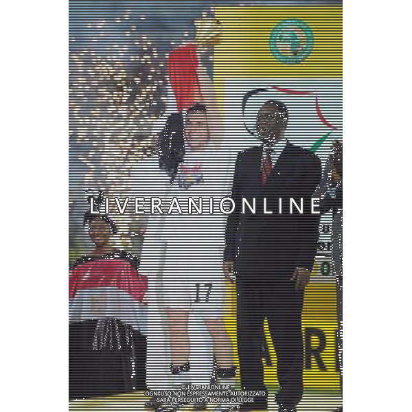 Ahmed HASSAN CON LA COPPA- 10.02.2008 - Egypte / Cameroun - Finale de la Coupe d\'Afrique des Nations - Ghana EGITTO-CAMERUN FINALE COPPA D\'AFRICA Photo : Jiro / Icon Sport /Ag. Aldo Liverani sas - ONLY ITALY - EDITORIAL USE ONLY *** Local Caption ***