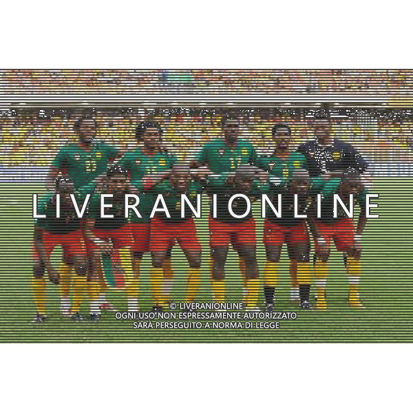Equipe Cameroun - 07.02.2008 COPPA D\'AFRICA Cameroun / Ghana - Coupe d\'Afrique des Nations 2008 - CAMERUN - GHANA FORMAZIONE DEL CAMERUN Photo : Jiro / Icon Sport /Ag. Aldo Liverani sas - ONLY ITALY - EDITORIAL USE ONLY *** Local Caption ***