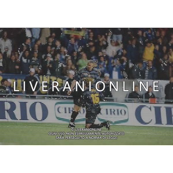 ARCHIVIO ALDO LIVERANI S A S PARIGI 06/05/1998 STADIO PARCO DEI PRINCIPI FINALE COPPA UEFA INTER-LAZIO NELLA FOTO TARIBO WEST-RONALDO ESULTANO DOPO IL GOL AGALDO LIVERANI