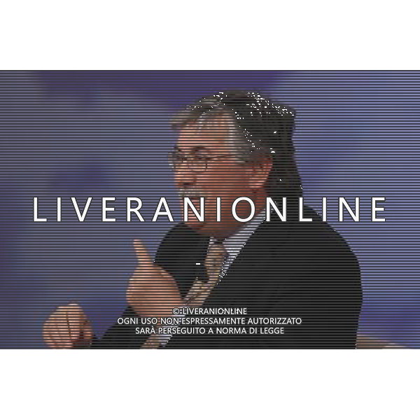 GIAN ANTONIO STELLA ( scrittore - giornalista) TRASMISSIONE TV: \' CHE TEMPO CHE FA\'- MILANO, 17/02/2008 FOTO ANTONIO SORANO - AG. ALDO LIVERANI sas