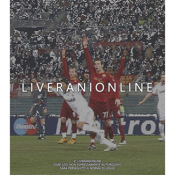Roma - Real Madrid 19/02/2008 Uefa Champions League 2007/2008 - Ottavi di finale di andata nella foto: esultanza dopo il gol di Raul ph Corradetti / ag. Aldo Liverani