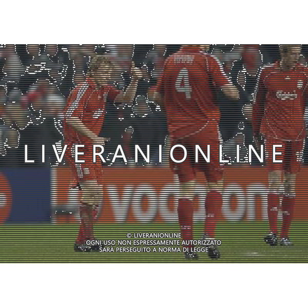 Liverpool - Inter 19.02.2008 Champions League 2007/2008 Ottavi di Finale Andata Nella Foto: esultanza dopo il gol di Kuyt del 1-0 Ph.Vitez/Ag. Aldo Liverani