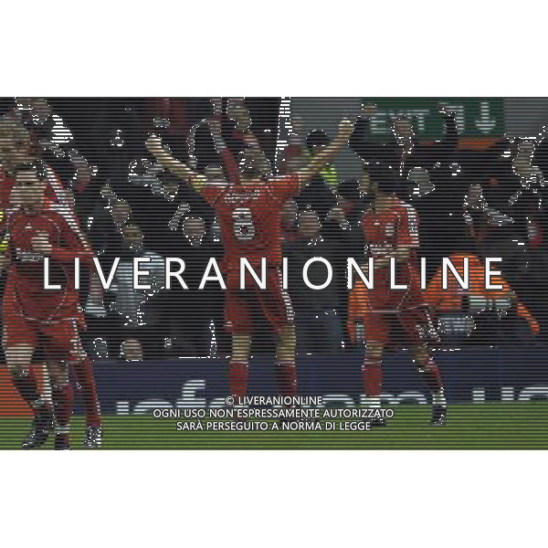 Liverpool - Inter 19.02.2008 Champions League 2007/2008 Ottavi di Finale Andata Nella Foto: esultanza dopo il gol di steven Gerrard del 2-0 Ph.Vitez/Ag. Aldo Liverani