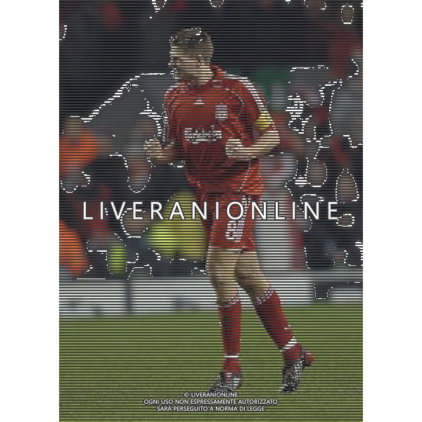 Liverpool - Inter 19.02.2008 Champions League 2007/2008 Ottavi di Finale Andata Nella Foto: esultanza dopo il gol di steven Gerrard del 2-0 Ph.Vitez/Ag. Aldo Liverani