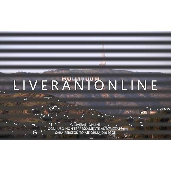16 February 2008 - Hollywood, California - The Hollywood Sign as seen from the Hollywood \' Highland complex. Photo Credit: Byron Purvis/AdMedia - ag. Aldo Liverani sas ITALY ONLY - EDITORIAL USE ONLY
