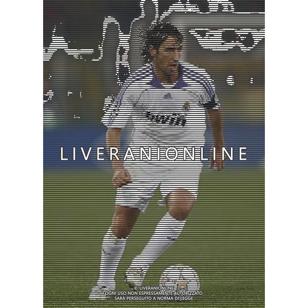 Roma - Real Madrid (2-1) 19/02/2008 Uefa Champions League 2007/2008 Ottavi di finale andata nella foto: Gonzalez Blanco RAUL ph Corradetti / ag. Aldo Liverani