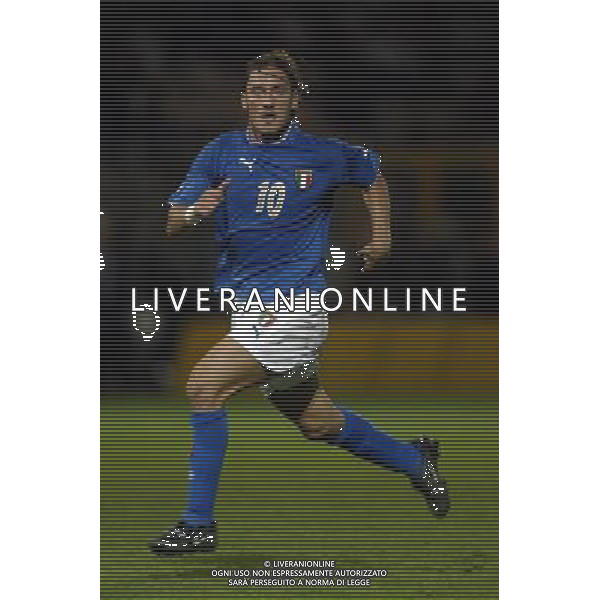 REGGIO CALABRIA 11/10/03 QUALIFICAZIONI EUROPEI 2004 ITALIA AZERBAIGIAN NELLA FOTO FRANCESCO TOTTI FOTO AG. ALDO LIVERANI