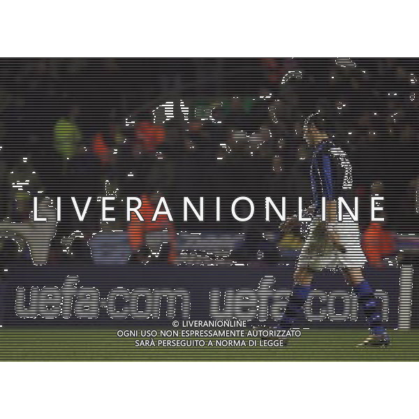 Marco Materazzi lascia il campo dopo l\'espulsione Liverpool - Internazionale Milan - Champions League Anfield in Liverpool (UK) on 19/02/2008 Picture By Marcello Pozzetti©IPS/Ag. Aldo Liverani ONLY ITALY 