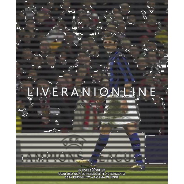 Marco Materazzi lascia il campo dopo l\'espulsione Liverpool - Internazionale Milan - Champions League Anfield in Liverpool (UK) on 19/02/2008 Picture By Marcello Pozzetti©IPS/Ag. Aldo Liverani ONLY ITALY 