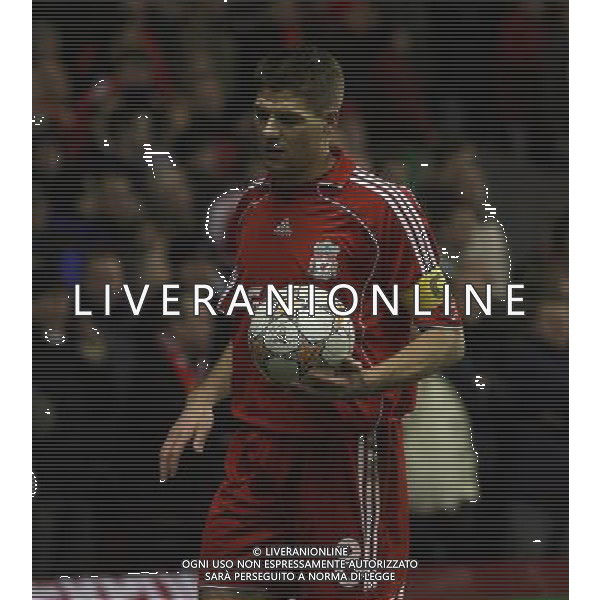Steven Gerrard Liverpool - Internazionale Milan - Champions League Anfield in Liverpool (UK) on 19/02/2008 Picture By Marcello Pozzetti©IPS/Ag. Aldo Liverani ONLY ITALY 