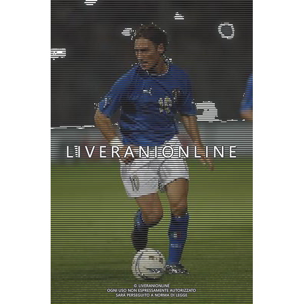 REGGIO CALABRIA 11/10/03 QUALIFICAZIONI EUROPEI 2004 ITALIA AZERBAIGIAN NELLA FOTO FRANCESCO TOTTI FOTO AG. ALDO LIVERANI