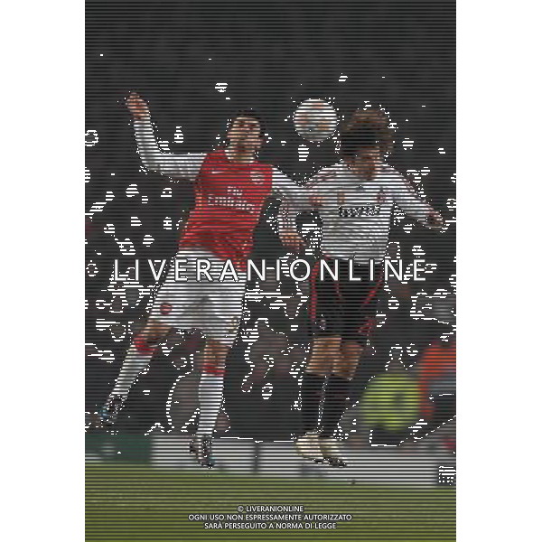 Arsenal - Milan Champions League 2007/2008 Ottavi di Finale Andata Londra - 20.02.2008 Nella Foto: Eduardo e andrea Pirlo Ph.Vitez/Ag. Aldo Liverani