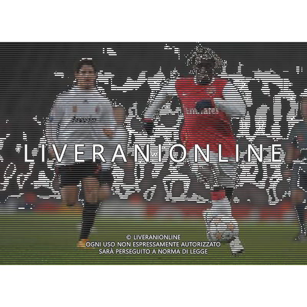 Arsenal - Milan Champions League 2007/2008 Ottavi di Finale Andata Londra - 20.02.2008 Nella Foto: Sagna Ph.Vitez/Ag. Aldo Liverani