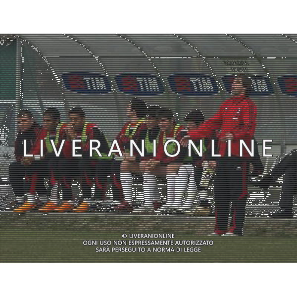 Inter - Milan Coppa Italia Tim Cup Primavera 20/02/2008 nella foto Filippo Galli in panchina ph Aldo Liverani
