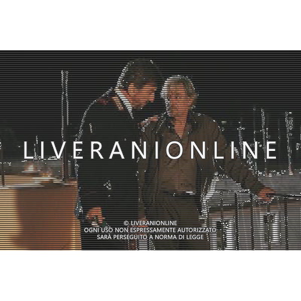 TELEFILM\'IL MARESCIALLO ROCCA E L\'AMICO D\'INFANZIA\' NELLA FOTO GIANCARLO GIANNINI-GIGI PROIETTI AG ALDO LIVERANI