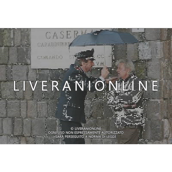 TELEFILM\'IL MARESCIALLO ROCCA E L\'AMICO D\'INFANZIA\' NELLA FOTO GIANCARLO GIANNINI-GIGI PROIETTI AG ALDO LIVERANI
