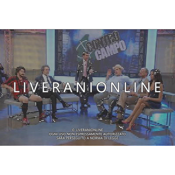 enzo savi (gattuso), antonio montieri (moratti), andrea perroni (piccinini), lallo circosta (galeazzi), davide pratelli (ordine), alessia fabiani - \'guida al campionato\' - © ag. Aldo Liverani sas