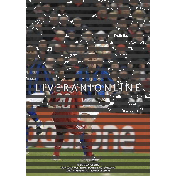 Champions League 2007/2008 Ottavi di Finale Andata Liverpool - 19.02.2008 Liverpool-Inter Nella Foto:CAMBIASSO ESTEBAN /Ph.Vitez-Ag. Aldo Liverani