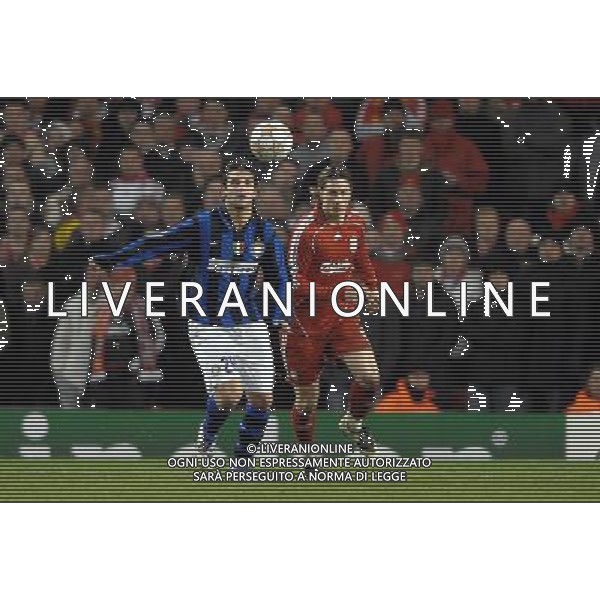 Champions League 2007/2008 Ottavi di Finale Andata Liverpool - 19.02.2008 Liverpool-Inter Nella Foto:CHIVU CRISTIAN /Ph.Vitez-Ag. Aldo Liverani
