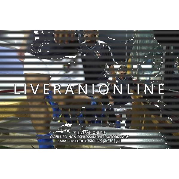 REGGIO CALABRIA 11/10/03 QUALIFICAZIONI EUROPEI 2004 ITALIA AZERBAIGIAN NELLA FOTO INGRESO DEI GIOCATORI FOTO AG. ALDO LIVERANI