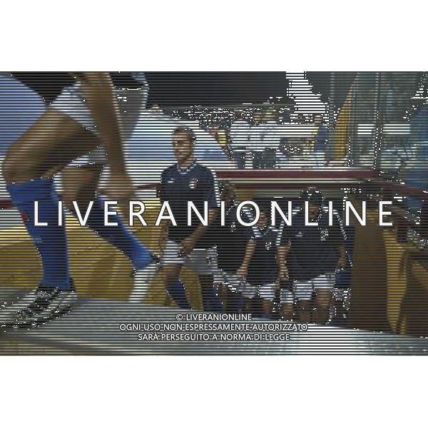 REGGIO CALABRIA 11/10/03 QUALIFICAZIONI EUROPEI 2004 ITALIA AZERBAIGIAN NELLA FOTO INGRESSO DEI GIOCATORI FOTO AG. ALDO LIVERANI