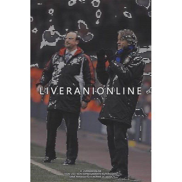 Champions League 2007/2008 Ottavi di Finale Andata Liverpool - 19.02.2008 Liverpool-Inter Nella Foto:MANCINI ROBERTO-BENITEZ RAFAEL /Ph.Vitez-Ag. Aldo Liverani