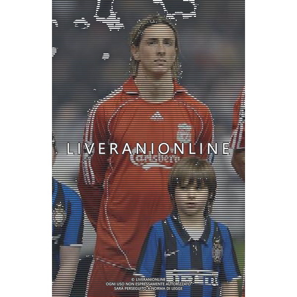 Champions League 2007/2008 Ottavi di Finale Andata Liverpool - 19.02.2008 Liverpool-Inter Nella Foto:TORRES FERNANDO /Ph.Vitez-Ag. Aldo Liverani