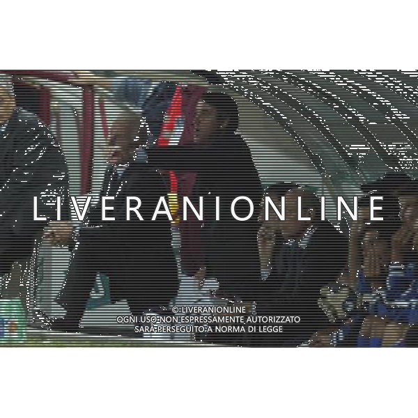 REGGIO CALABRIA 11/10/03 QUALIFICAZIONI EUROPEI 2004 ITALIA AZERBAIGIAN NELLA FOTO GIOVANNI TRAPATTONI E PIETRO GHEDIN FOTO AG. ALDO LIVERANI
