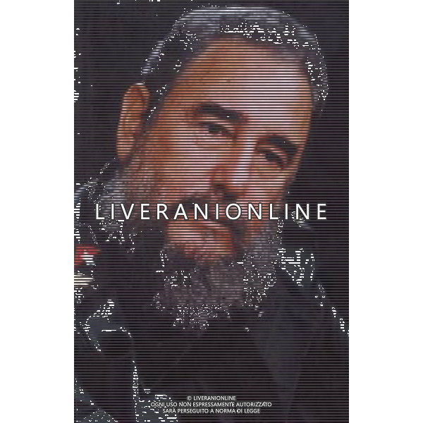 CUBA NELLA FOTO: UN\' IMMAGINE DI FIDEL CASTRO IN UNA FOTO DEL 1990 PH. ANDREA BUSI-AG ALDO LIVERANI