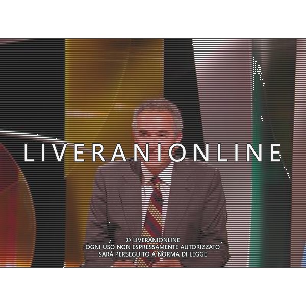 TRASMISSIONE TELEVISIVA \'IRIDE IL COLORE DEI FATTI\' NELLA FOTO Lamberto Sposini AG ALDO LIVERANI