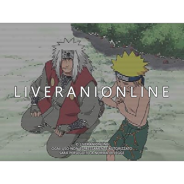 CARTONE ANIMATO \'NARUTO\' NELLA FOTO, DA SINISTRA: JIRAIYA E NARUTO AG ALDO LIVERANI