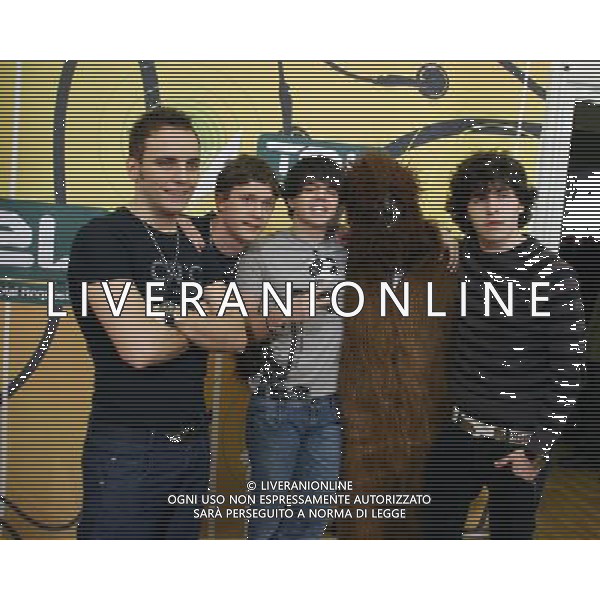 IL GRUPPO MUSICALE DEI \' MELODY FALL\' OSPITI DELLA TRASMISSIONE TV \' TRL LIVE@MTV\' MILANO, 27/02/2008 FOTO ANTONIO SORANO - AG. ALDO LIVERANI SAS